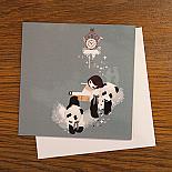 Pandi Bears Greeting Card by Schmooks