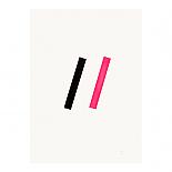 Pink Line Neon Geometric Limited Edition Screen Print on Paper handmade in Australia by me and amber