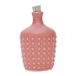 Fairy Floss Pink Polka Ceramic Bottle designed in Australia by Love Hate