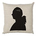Portrait Cushion - Natural, handmade in Australia by me and amber