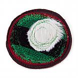 Mushi Brooch Medium - Brown, Red, Green, Cowhide by Mainichi