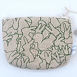 Rabbit Pile Standing Purse - Green on Natural by Mingus