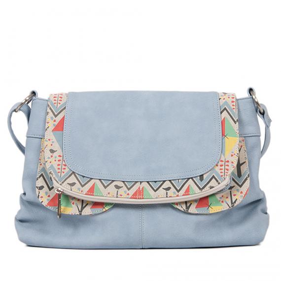 Sling Satchel - Kites (Pale Blue) designed in Australia by b.sirius