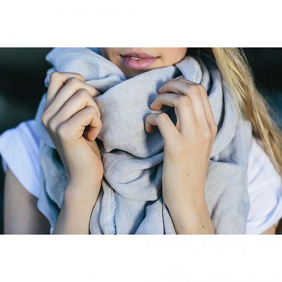 Pure Linen Two-toned Unisex Scarf - designed in Australia by Laikonik