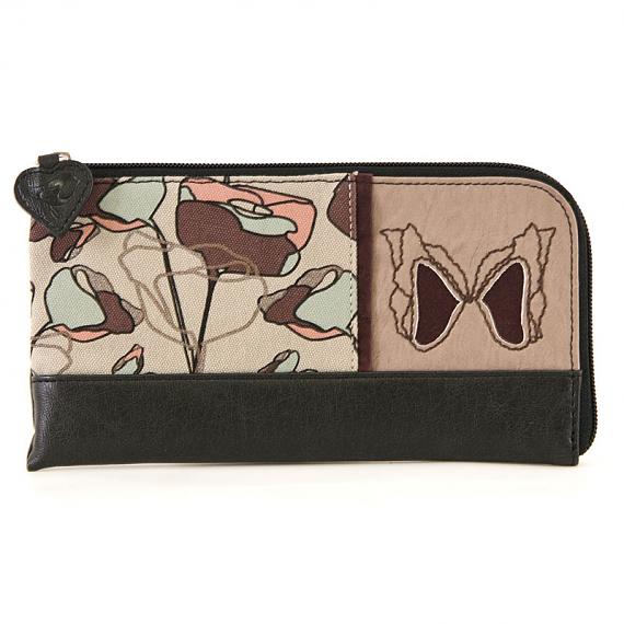 Zip Up Wallet Dusty Deco by b.sirius