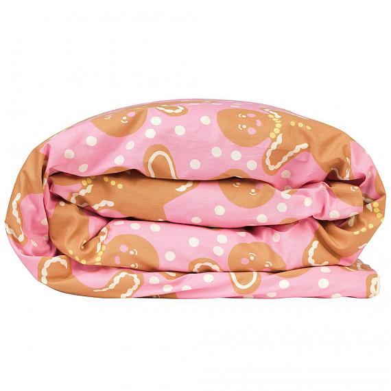 Gingerbread Girl | Fox Face Single Reversible Quilt Cover - front - designed in Melbourne by Goosebumps Boutique Bedding