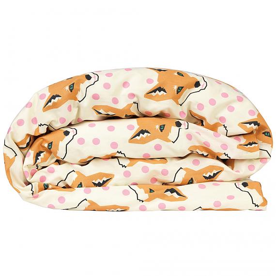 Gingerbread Girl | Fox Face Single Reversible Quilt Cover - reverse - designed in Melbourne by Goosebumps Boutique Bedding