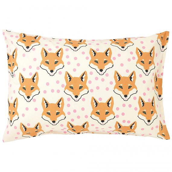 Gingerbread Girl | Fox Face Reversible Pillowcase - reverse - designed in Melbourne by Goosebumps Boutique Bedding