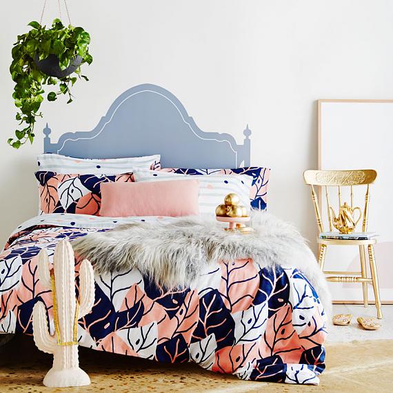 Dusk Till Dawn Reversible Queen size Quilt Cover - designed in Melbourne by Goosebumps Boutique Bedding