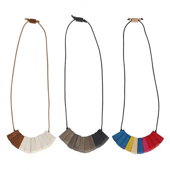 Handmade Fan Necklaces designed in Melbourne by mooku