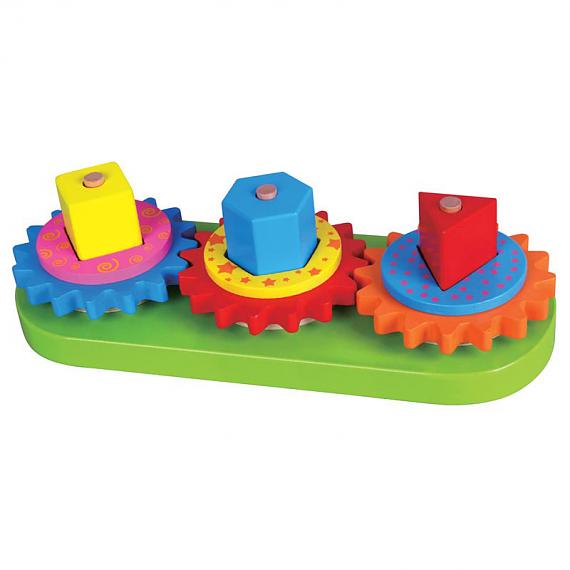 Wooden Stacking Blocks with Gears by Viga Toys