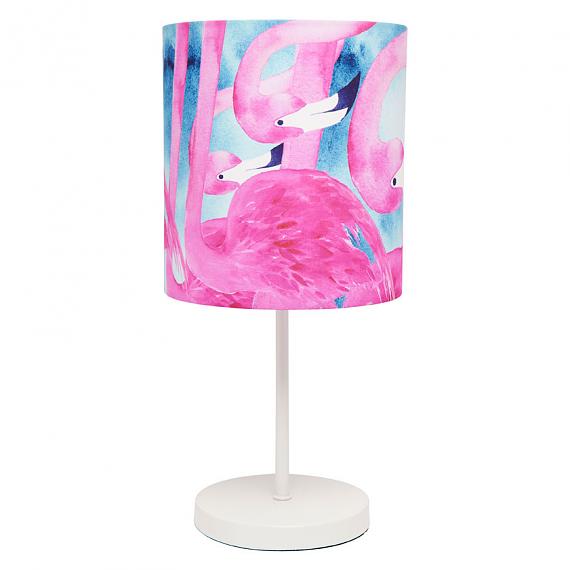 Flamingo Fabric Table Lamp - Metal Base - designed in Australia by Micky & Stevie