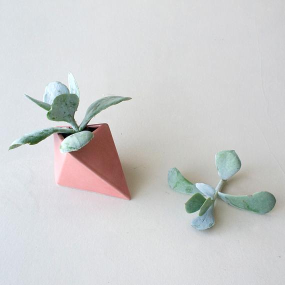 Ceramic Diamond Planter - Horizontal Turkish Delight designed in Australia by Love Hate