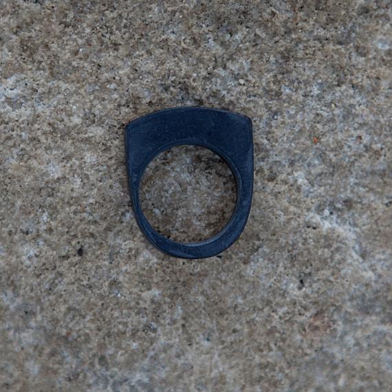 Stacking Resin Ring - Black - designed in Australia by mooku