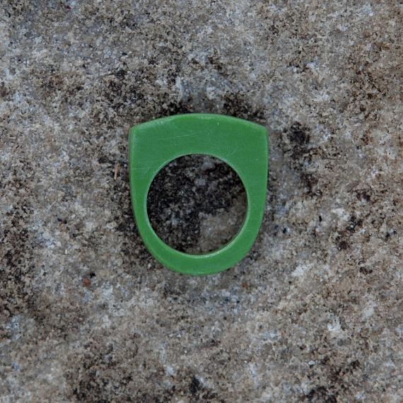 Stacking Resin Ring - Green - designed in Australia by mooku