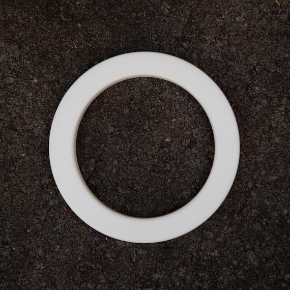 Resin Bangle - White - designed in Australia by mooku