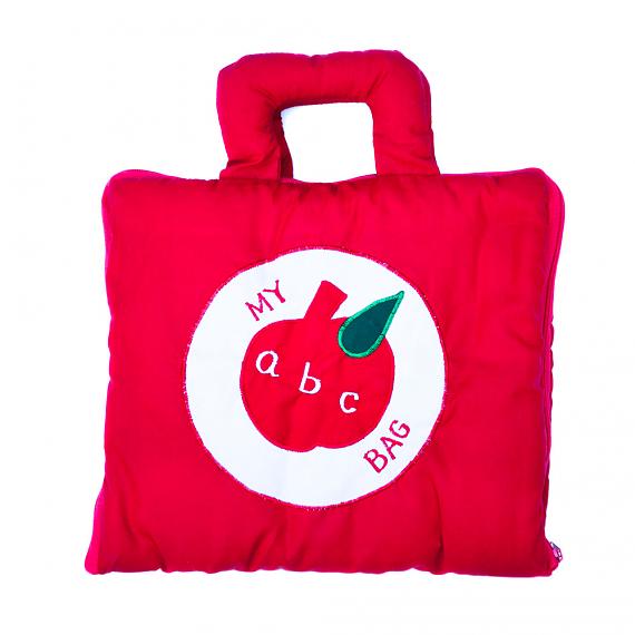 My ABC Bag - Red Soft Book Bag - designed in Australia by Growing World