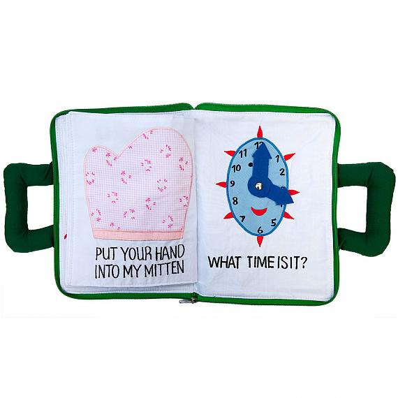 My Quiet Book Bag - Blue Soft Activity Book - designed in Australia by Growing World