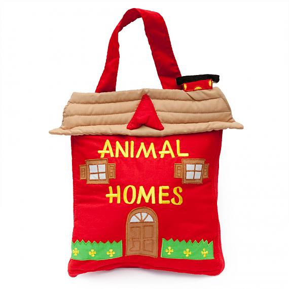 Animal Homes Soft Book Bag designed in Australia by Growing World