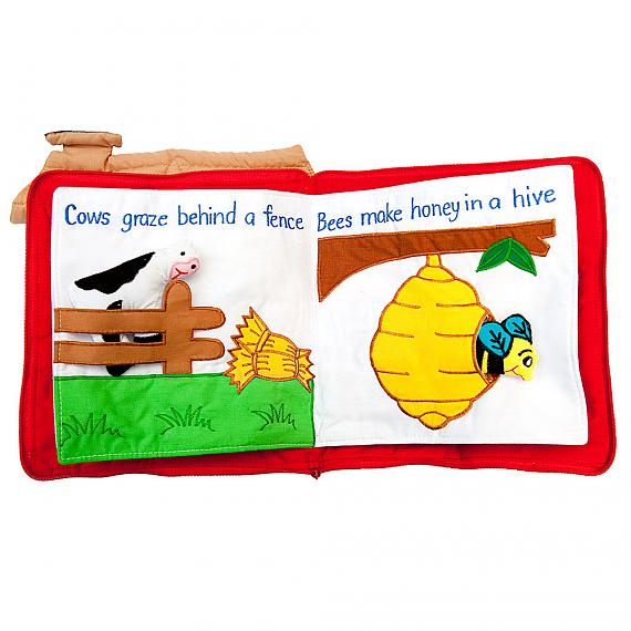 Inside Animal Homes Soft Book Bag designed in Australia by Growing World
