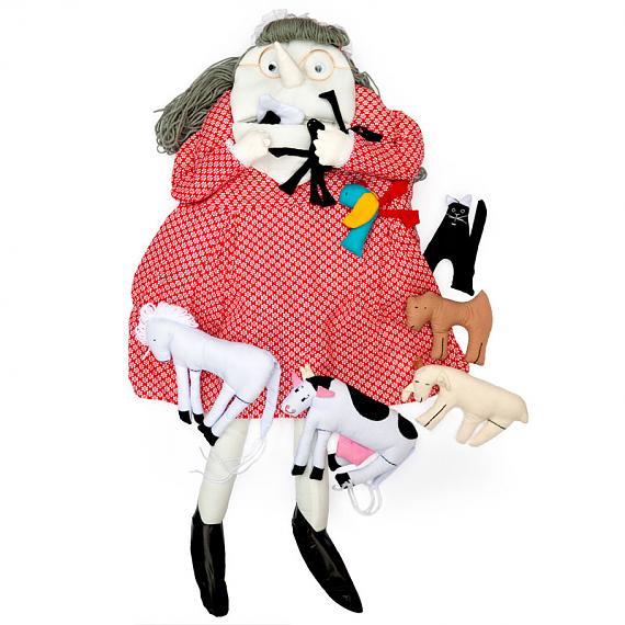 There was an shop old lady doll