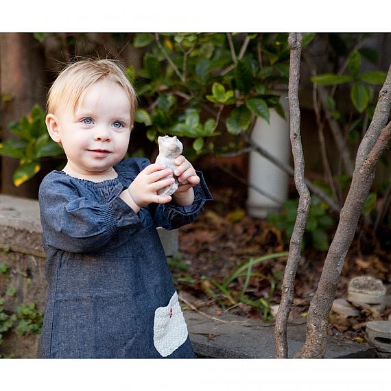 Navy Sabrina Dress designed in Australia by and the little dog laughed