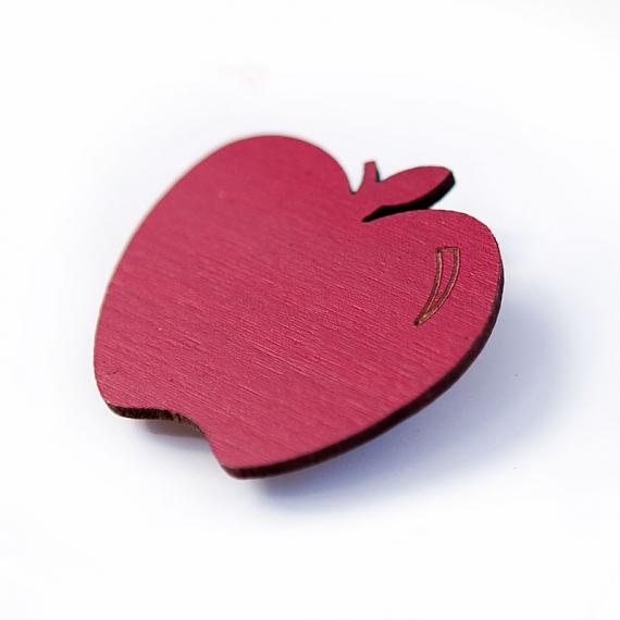 Red Apple Brooch by love hate