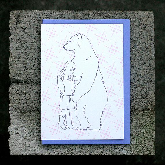 Bear Hug Greeting Card by Non-Fiction