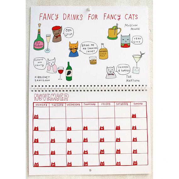 2015 Kitty Calendar - designed and made in Melbourne by Able and Game