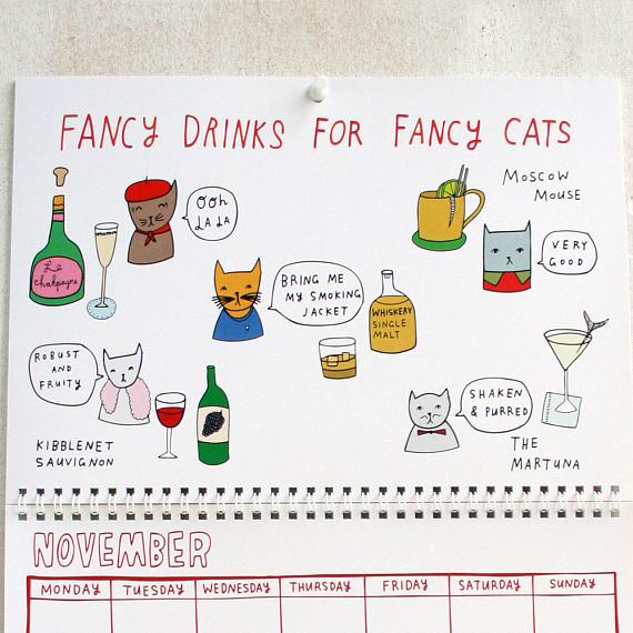 2015 Kitty Calendar - designed and made in Melbourne by Able and Game