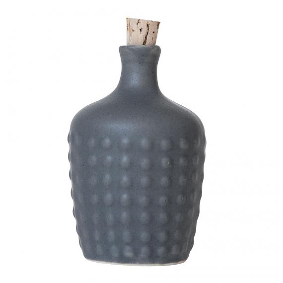 Polka Ceramic Bottle - Charcoal designed in Australia by Love Hate