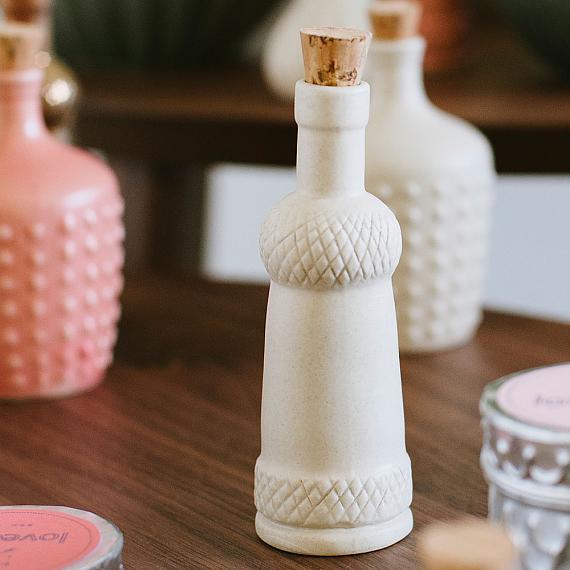 Braid Ceramic Bottle - Cream Matte designed in Australia by Love Hate