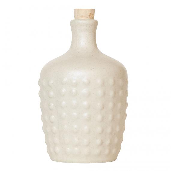Polka Ceramic Bottle - Cream Matte designed in Australia by Love Hate