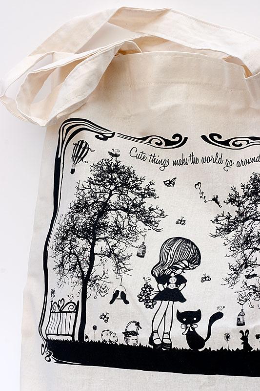 Cute Things Tote Bag indie art design