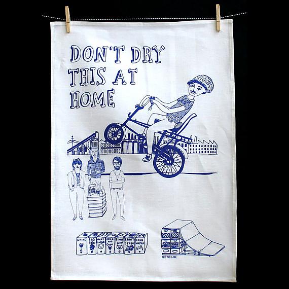 Tea Towel - Don't Dry this at Home - handmade in Melbourne by Able & Game