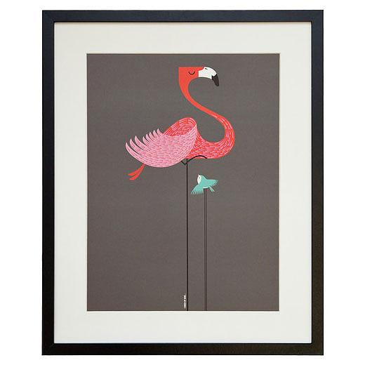 Fancy Flamingo A3 Print by I Ended Up Here