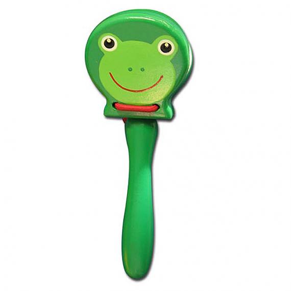 Wooden Frog Castanet With Handle designed in Australia by Fun Factory