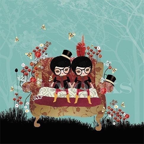 The Garden Chair print by Schmooks