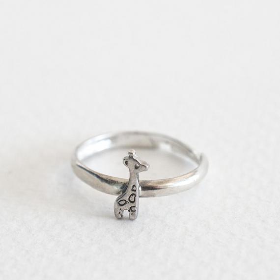 Childrens Ring - Silver Little Giraffe - designed in Melbourne by LoveHate