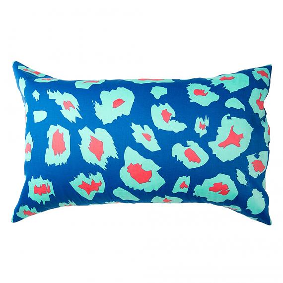 Mint Paw Leopard Print Reversible Pillowcase Back designed in Melbourne by Goosebumps