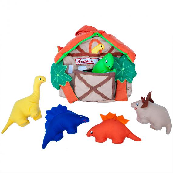 Dinosaur Village Soft House with Toys - designed in Australia by Growing World