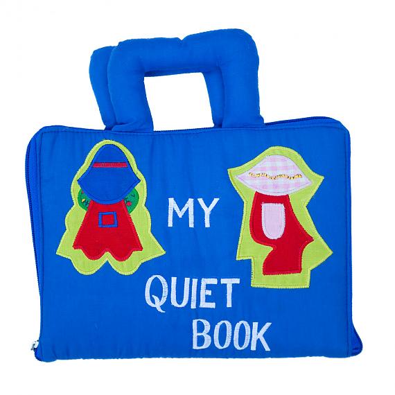 My Quiet Book Bag - Blue Soft Activity Book - designed in Australia by Growing World