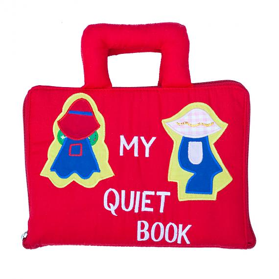 My Quiet Book - Red Soft Activity Book - designed in Australia by Growing World