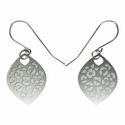 Leopard Stainless Steel Earrings by Polli