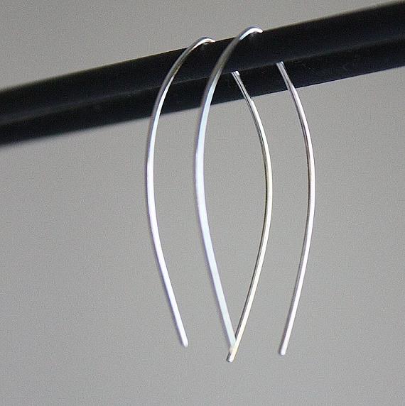 Rocket sterling silver earrings by Finchbird