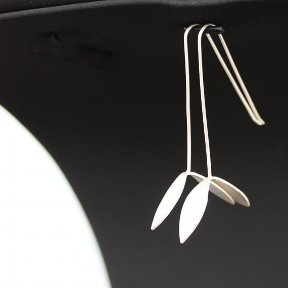 Rain sterling silver earrings by Finchbird