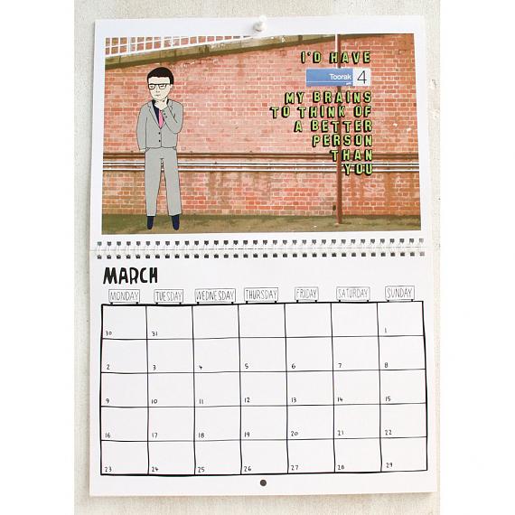 Illustration from the 2015 Melbourne Station Calendar made in Melbourne by Able and Game