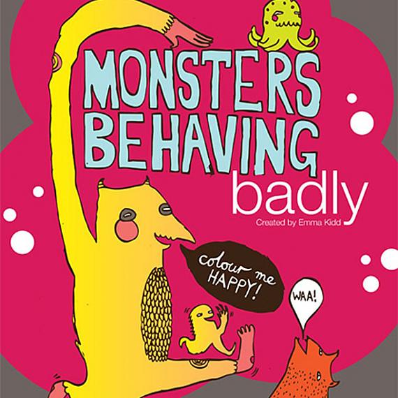 Monsters Behaving Badly Colouring Book by benconservato
