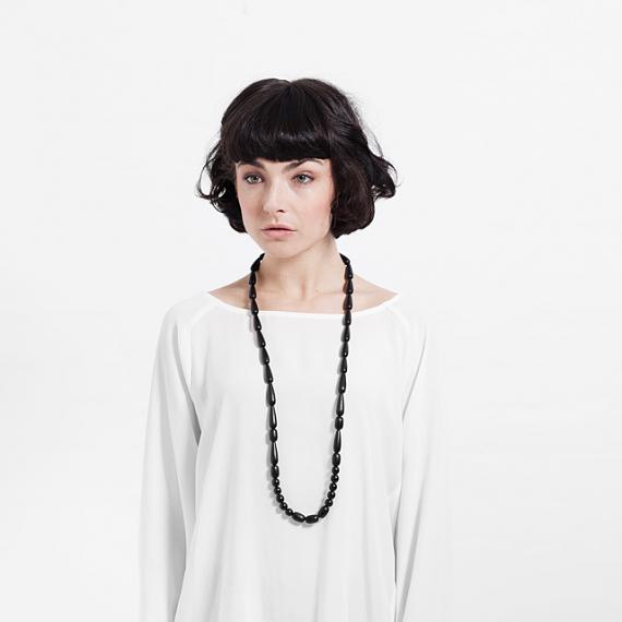 Seed Necklace - Black handmade in Melbourne by mooku