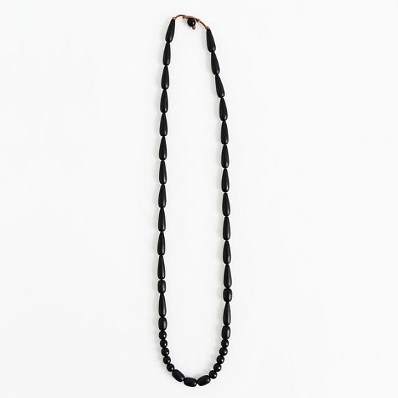 Seed Necklace - Black handmade in Melbourne by mooku